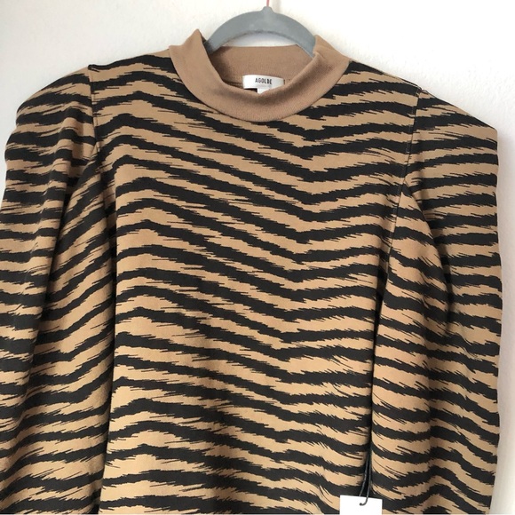 CLOSEOUT \AGOLDE\• NWT Serpentine Mock Neck Sweatshirt - Picture 3 of 16